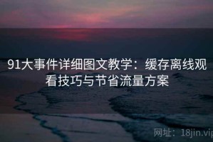 91大事件详细图文教学：缓存离线观看技巧与节省流量方案