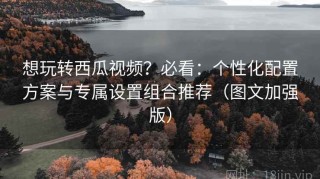 想玩转西瓜视频？必看：个性化配置方案与专属设置组合推荐（图文加强版）