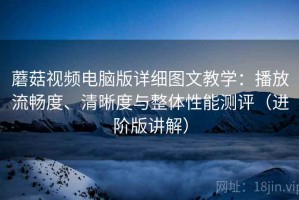蘑菇视频电脑版详细图文教学：播放流畅度、清晰度与整体性能测评（进阶版讲解）