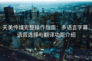 天美传媒完整操作指南：多语言字幕、语音选择与翻译功能介绍