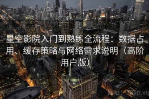 星空影院入门到熟练全流程：数据占用、缓存策略与网络需求说明（高阶用户版）