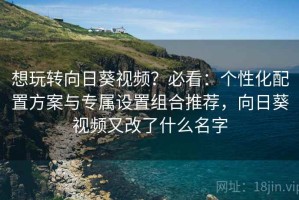 想玩转向日葵视频？必看：个性化配置方案与专属设置组合推荐，向日葵视频又改了什么名字
