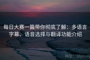 每日大赛一篇带你彻底了解：多语言字幕、语音选择与翻译功能介绍