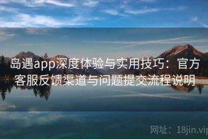 岛遇app深度体验与实用技巧：官方客服反馈渠道与问题提交流程说明