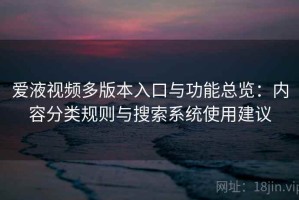 爱液视频多版本入口与功能总览：内容分类规则与搜索系统使用建议