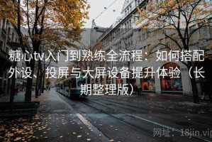 糖心tv入门到熟练全流程：如何搭配外设、投屏与大屏设备提升体验（长期整理版）
