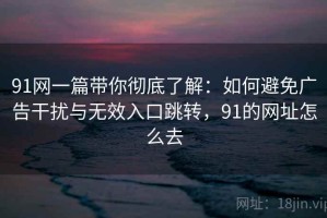 91网一篇带你彻底了解：如何避免广告干扰与无效入口跳转，91的网址怎么去