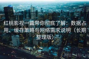 红桃影视一篇带你彻底了解：数据占用、缓存策略与网络需求说明（长期整理版）