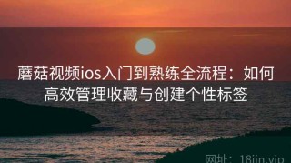 蘑菇视频ios入门到熟练全流程：如何高效管理收藏与创建个性标签