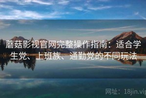 蘑菇影视官网完整操作指南：适合学生党、上班族、通勤党的不同玩法