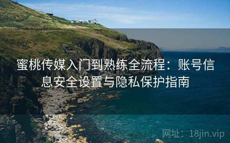 蜜桃传媒入门到熟练全流程：账号信息安全设置与隐私保护指南