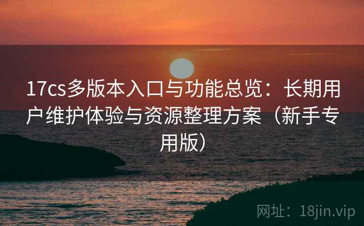 17cs多版本入口与功能总览：长期用户维护体验与资源整理方案（新手专用版）