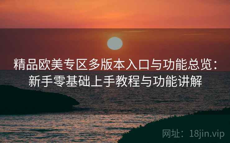 精品欧美专区多版本入口与功能总览:新手零基础上手教程与功能讲解 精品欧美专区多版本入口与功能总览:新手零基础上手教程与功能讲解