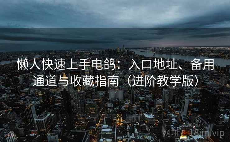 懒人快速上手电鸽:入口地址、备用通道与收藏指南(进阶教学版) 懒人快速上手电鸽:入口地址、备用通道与收藏指南(进阶教学版)